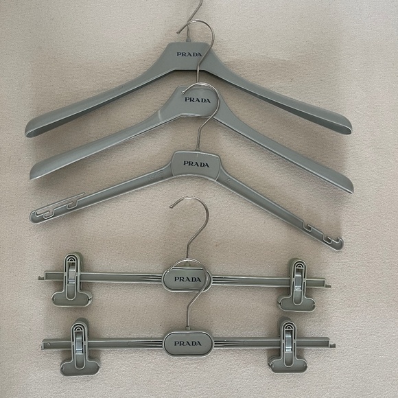 Vintage Prada Hangers Set Skirt Pants Hanger - Picture 1 of 14